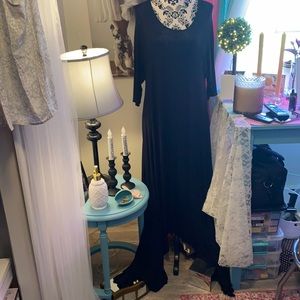 Longer on sides maxi dress